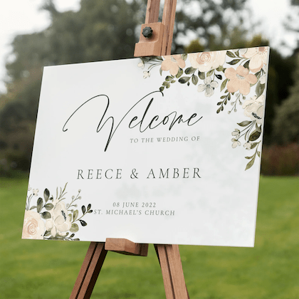 PVC Easel Sign