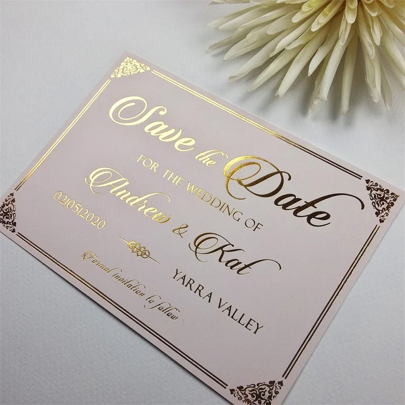 Raised Foil Invitations